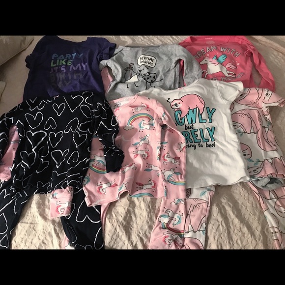 Carter's Other - Lot of girl’s Carters pajamas 4T Carter's Other - Lot of girl’s Carters pajamas 4T